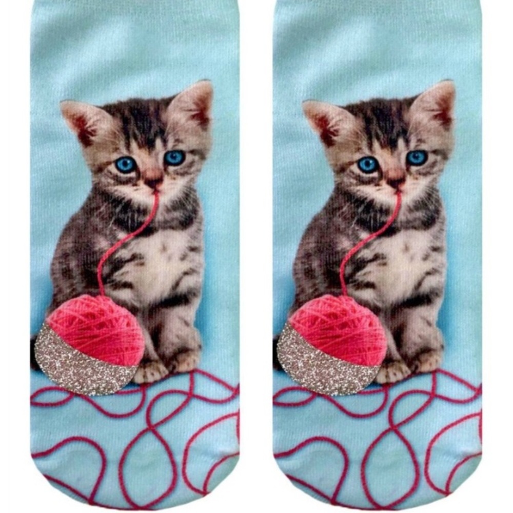 💃🏼2 for $20 New Kitty No Show Socks